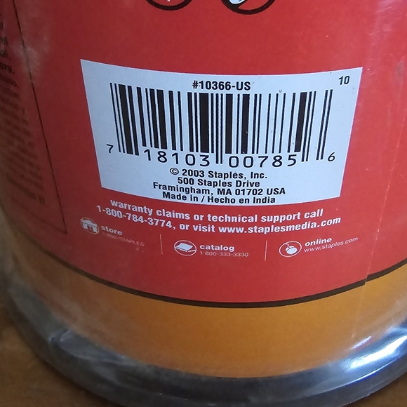 Staples Brand CD -R 100 Pack 80 minutes - Picture 3 of 5